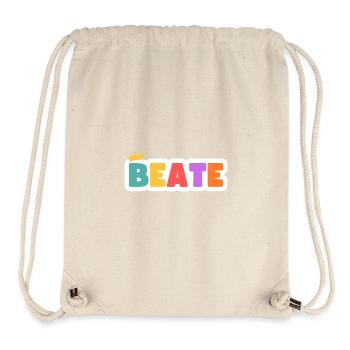 Beate ! Personnalisable - Sac à cordon recyclé Stanley/Stella - blanc naturel - Devant