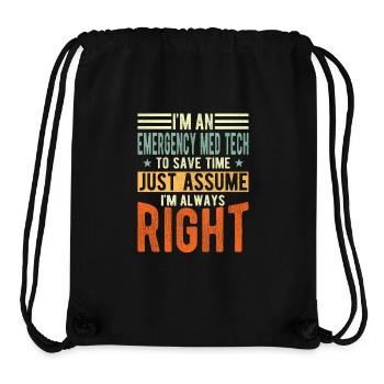 Emergency Med Tech - Stanley/Stella Recycled Gym Bag - black - Front
