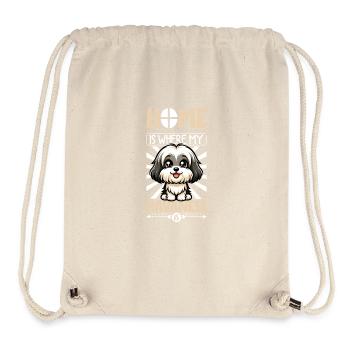 Accueil - Bichon Havanais - Sac à cordon recyclé Stanley/Stella - blanc naturel - Devant