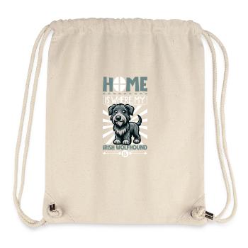 Zuhause - Irischer Wolfshund - Stanley/Stella recycelter Gym Bag - Naturweiß - Vorne
