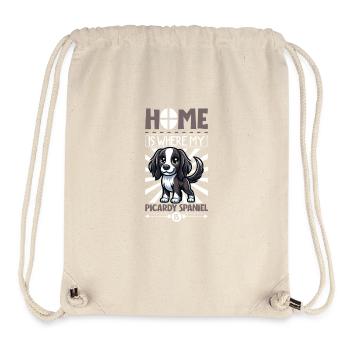 Zuhause - Epagneul Picard - Stanley/Stella recycelter Gym Bag - Naturweiß - Vorne