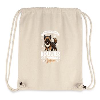 Bouvier des Ardennes Mama - Sac à cordon recyclé Stanley/Stella - blanc naturel - Devant