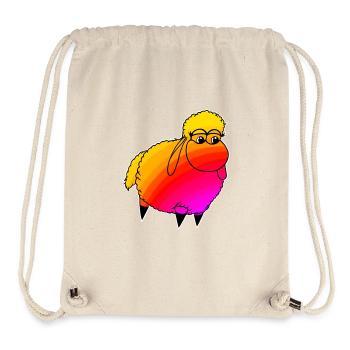 Wolly Sheepling Rainbow Retro wave Gaming - Stanley/Stella recycelter Gym Bag - Naturweiß - Vorne