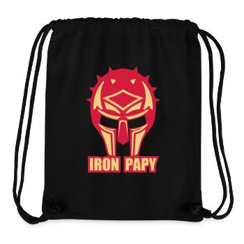 Opa Helm Rüstung Eisenfass ironpapy - Stanley/Stella recycelter Gym Bag - Schwarz - Vorne