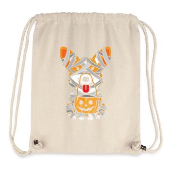 Halloween Dog Wrapped in Bandages - Stanley/Stella Recycled Gym Bag - natural - Front