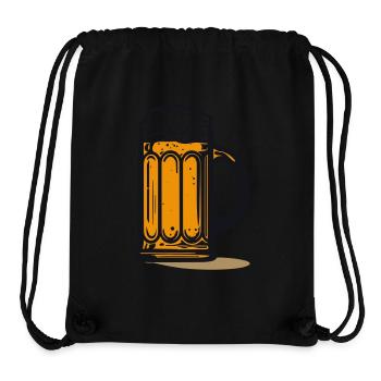 Icône de la bière - Sac à cordon recyclé Stanley/Stella - noir - Devant
