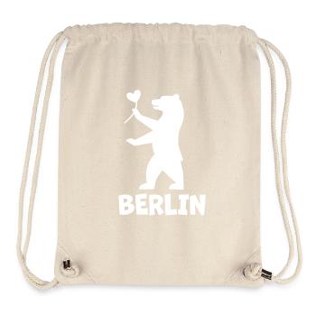 Berlin Bär - Stanley/Stella recycelter Gym Bag - Naturweiß - Vorne