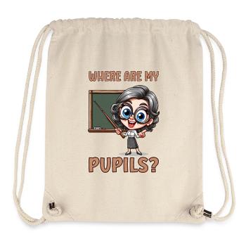 Where are my pupils? - Stanley/Stella recycelter Gym Bag - Naturweiß - Vorne