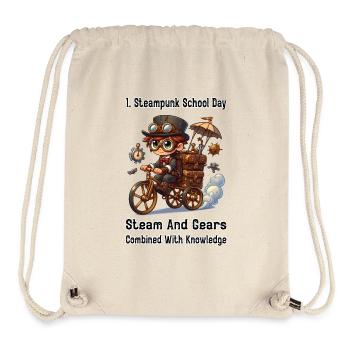 First Steampunk School Day - Stanley/Stella Recycled Gym Bag - natural - Front