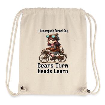 First Steampunk School Day - Stanley/Stella Recycled Gym Bag - natural - Front
