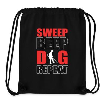 Metal detector - Stanley/Stella Recycled Gym Bag - black - Front