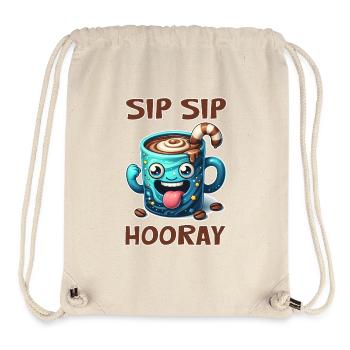 Sip Sip Hooray / Hipp Hipp Hurra - Stanley/Stella recycelter Gym Bag - Naturweiß - Vorne