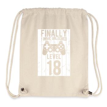 Unlocked Level 18 - Stanley/Stella recycelter Gym Bag - Naturweiß - Vorne