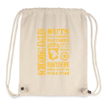AVM Bastogne NUTS Battle Bulge Battered Bastards - Stanley/Stella recycelter Gym Bag - Naturweiß - Vorne
