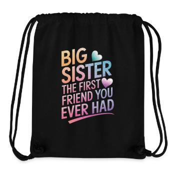 Sister Sibling Family - Stanley/Stella Recycled Gym Bag - black - Front