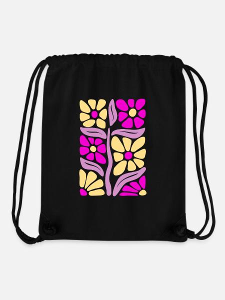 Flower Power - Stanley/Stella recycelter Gym Bag - Schwarz