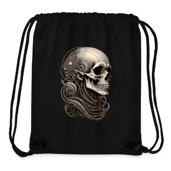 Skull - Stanley/Stella recycelter Gym Bag - Schwarz - Vorne