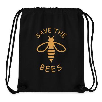 Rettet die Bienen Ökodesign - Stanley/Stella recycelter Gym Bag - Schwarz - Vorne