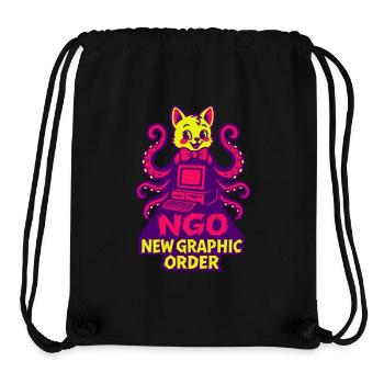 Cute Cthulhu - Stanley/Stella recycelter Gym Bag - Schwarz - Vorne