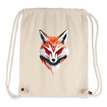 Fuchs Japanische Maske - Stanley/Stella recycelter Gym Bag - Naturweiß - Vorne