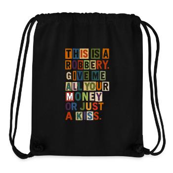 Lösegeldforderung Fett Typografie T-Shirt - Stanley/Stella recycelter Gym Bag - Schwarz - Vorne