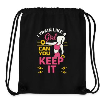 Girl Power Gym Tee - Stanley/Stella Recycled Gym Bag - black - Front