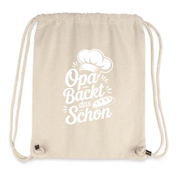 Opa Backt Das Schon - Stanley/Stella recycelter Gym Bag - Naturweiß - Vorne