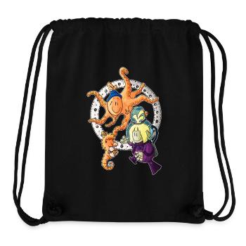 Mael - das Seepferd-Taxi / - Stanley/Stella recycelter Gym Bag - Schwarz - Vorne