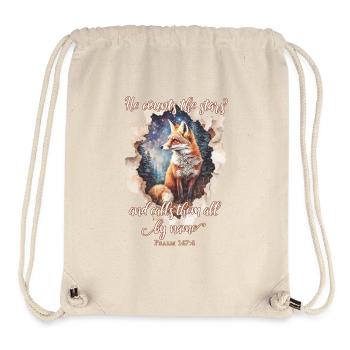 Bible Quote Christian - Sac à cordon recyclé Stanley/Stella - blanc naturel - Devant