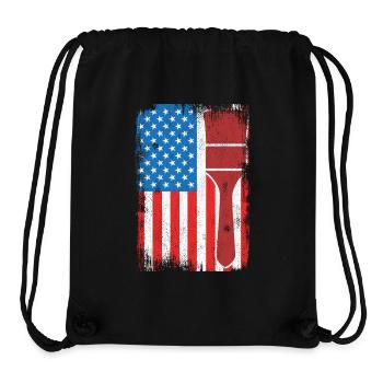 US Patriotischer Maler - Stanley/Stella recycelter Gym Bag - Schwarz - Vorne