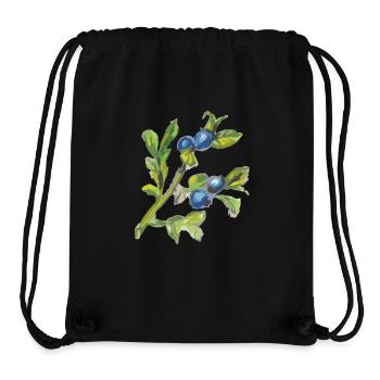 heidelbeere 2 - Stanley/Stella recycelter Gym Bag - Schwarz - Vorne