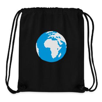 Weltkugel / Planet Earth / Monde / Planeta Tierra - Stanley/Stella recycelter Gym Bag - Schwarz - Vorne