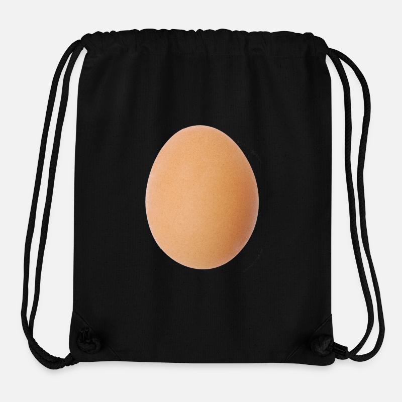 Eierbraun Muster Naturmotiv - Stanley/Stella recycelter Gym Bag - Schwarz