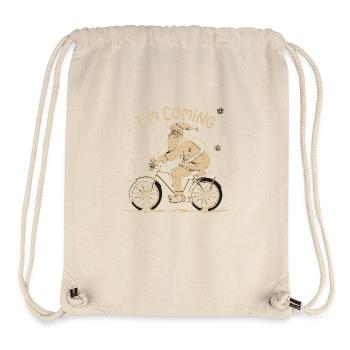 Santa is coming - Stanley/Stella Recycled Gym Bag - natural - Front