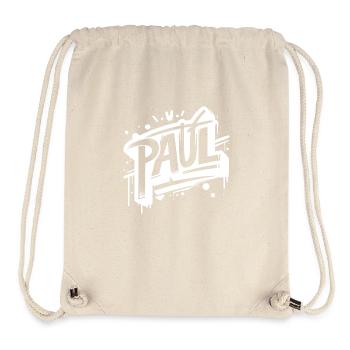 Nom de Paul Graffiti - Sac à cordon recyclé Stanley/Stella - blanc naturel - Devant