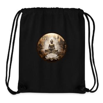 Meditation Lotus Purity Wisdom Compassion - Stanley/Stella Recycled Gym Bag - black - Front