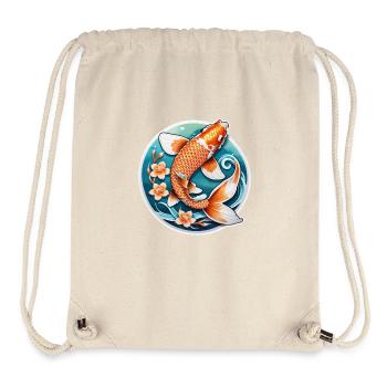 Koi Carp - Japanese Fish - Stanley/Stella Recycled Gym Bag - natural - Front