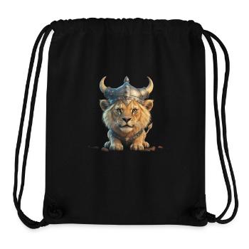 Amoureux du Lion - Sac à cordon recyclé Stanley/Stella - noir - Devant