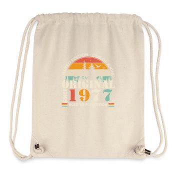 1977: Vintage Legend for the 47th Anniversary - Stanley/Stella Recycled Gym Bag - natural - Front