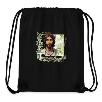 Fearless Faith: Psalm 27:1 Illustrated Tea - Stanley/Stella Recycled Gym Bag - black - Front