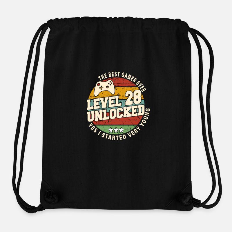 Original 1996 28th Anniversary Retro Gift - Stanley/Stella Recycled Gym Bag - black