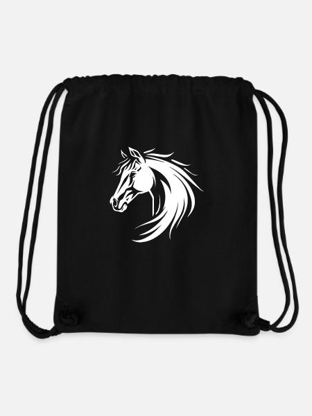 Pferd - Stanley/Stella recycelter Gym Bag - Schwarz