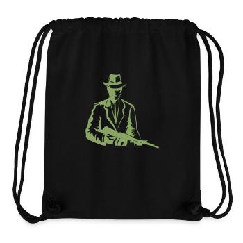 gangster - Stanley/Stella Recycled Gym Bag - black - Front