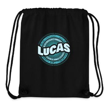 Lucas - Stanley/Stella recycelter Gym Bag - Schwarz - Vorne