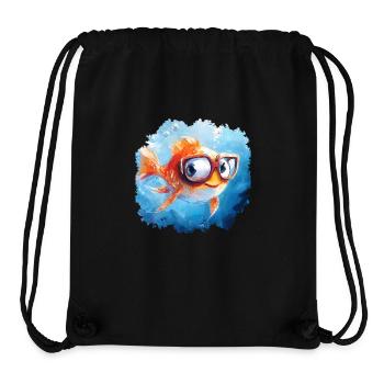 Lustiger Fisch mit Sehschwäche - Stanley/Stella recycelter Gym Bag - Schwarz - Vorne