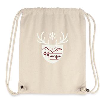 Schneeflocke - Stanley/Stella recycelter Gym Bag - Naturweiß - Vorne