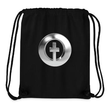 Chrome ,, Cross Ring " Metallic - Stanley/Stella Recycled Gym Bag - black - Front