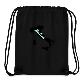 italien land - Stanley/Stella recycelter Gym Bag - Schwarz - Vorne