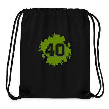 klecks 40 - Stanley/Stella recycelter Gym Bag - Schwarz - Vorne