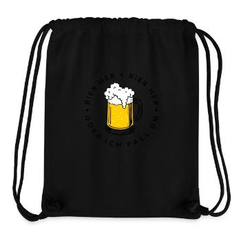 Bienen hier - Oder ich fall um! - Stanley/Stella recycelter Gym Bag - Schwarz - Vorne